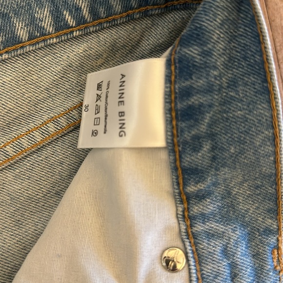 ANINE BING The Kit Blue Shorts Sz 30 **NWT** - Picture 7 of 16